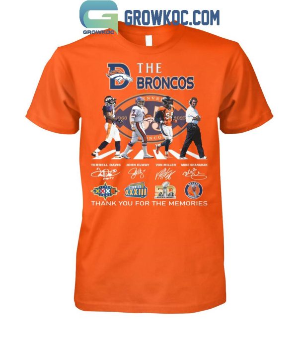 Denver Broncos 65 Years Of The Memories And Victory T-Shirt