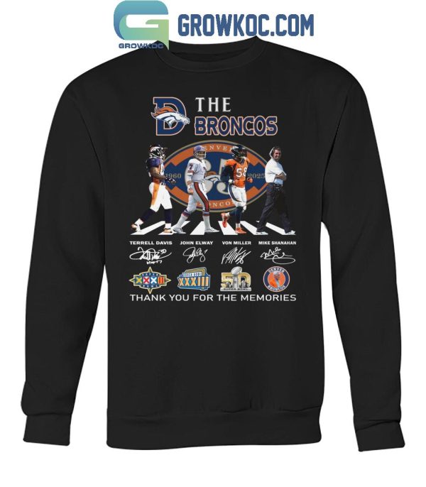 Denver Broncos 65 Years Of The Memories And Victory T-Shirt