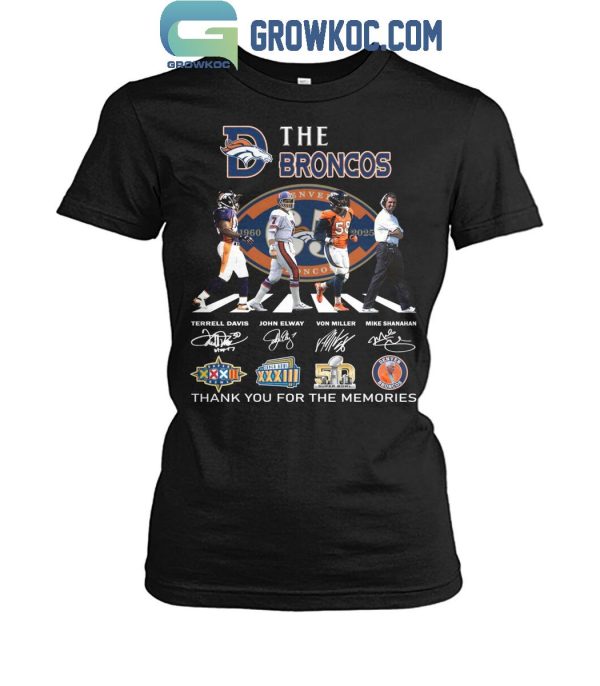 Denver Broncos 65 Years Of The Memories And Victory T-Shirt