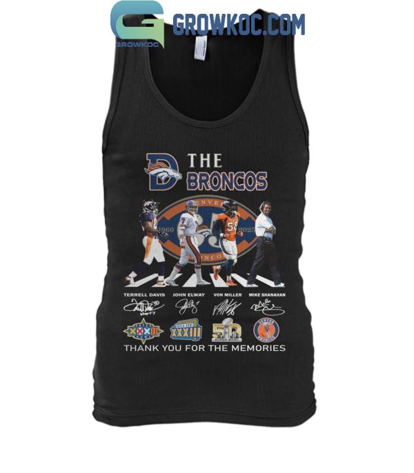 Denver Broncos 65 Years Of The Memories And Victory T-Shirt