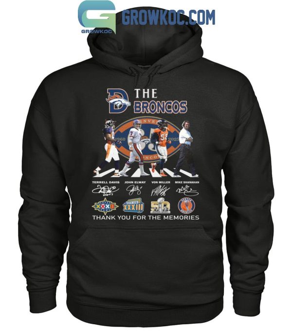 Denver Broncos 65 Years Of The Memories And Victory T-Shirt