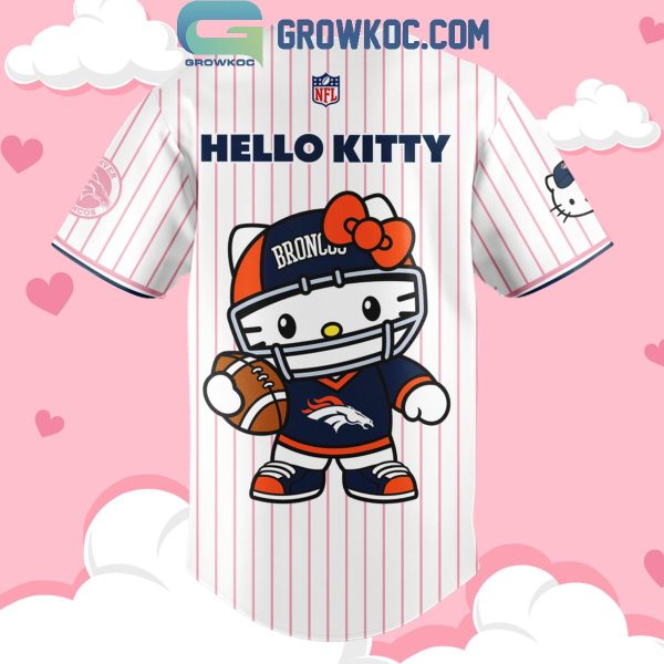 Denver Broncos Hello Kitty Celebrating 50th Anniversary Baseball Jersey