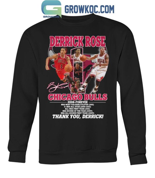 Derrick Rose Chicago Bulls NBA Most Valuable Player 2011 Thank You T-Shirt