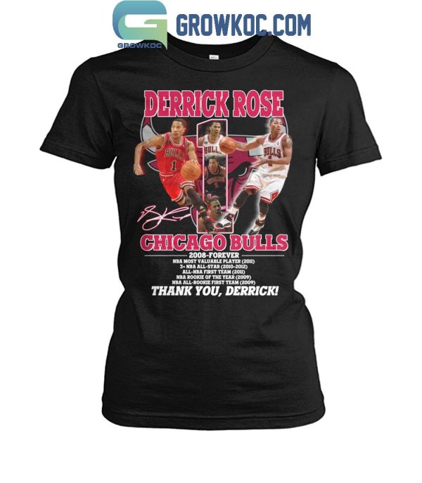 Derrick Rose Chicago Bulls NBA Most Valuable Player 2011 Thank You T-Shirt