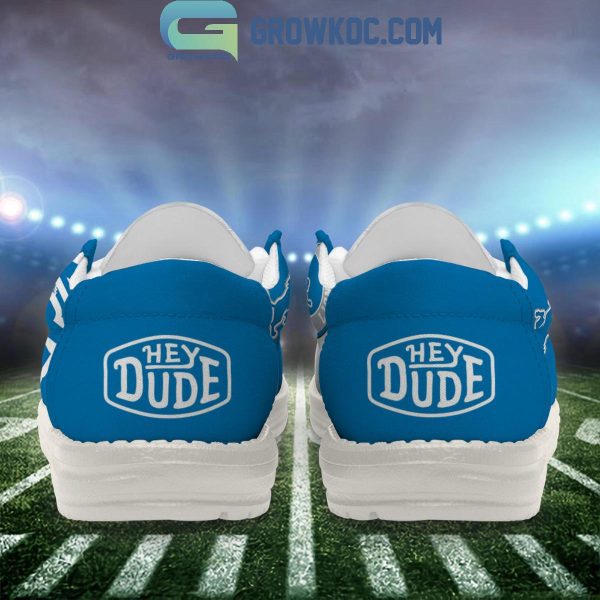 Detroit Lions 2024 Version Personalized Hey Dude Shoes