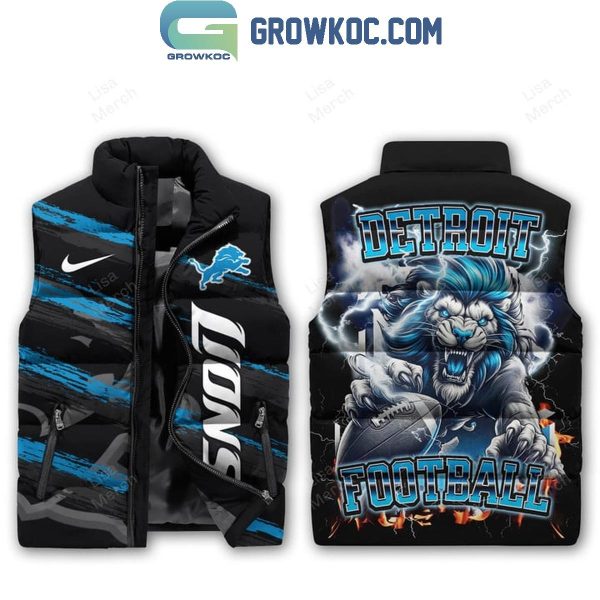 Detroit Lions Football 2024 Sleeveless Puffer Jacket