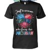 Detroit Lions Red Wings Tigers Michigan Spartans Just A Woman Loves Her Michigan T-Shirt