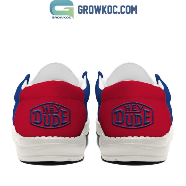 Detroit Pistons 2024 Personalized Hey Dude Shoes