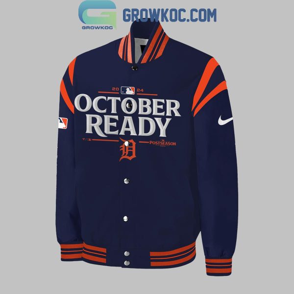 Detroit Tigers 2024 Baseball Team October Ready Postseason Baseball Jacket