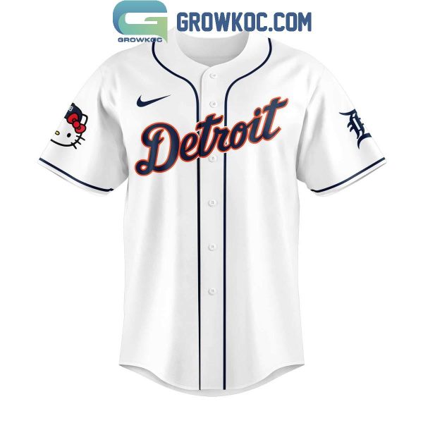 Detroit Tigers 50th Anniversary Hello Kitty Thank You 2024 Baseball Jersey