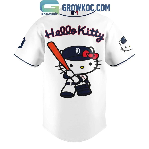 Detroit Tigers 50th Anniversary Hello Kitty Thank You 2024 Baseball Jersey