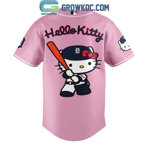 Detroit Tigers Celebrating 50th Anniversary Of Hello Kitty 2024 Baseball Jersey