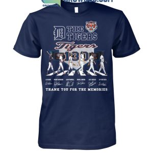 Detroit Tigers Thank You For The Memories Of The Tigers 130 Years Baseball T-Shirt