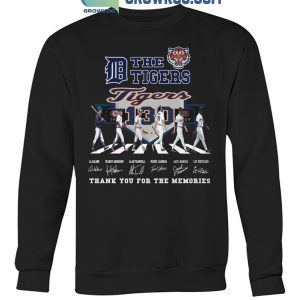 Detroit Tigers Thank You For The Memories Of The Tigers 130 Years Baseball T-Shirt