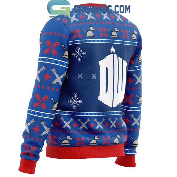 Doctor Who Tardis Christmas Ugly Sweater