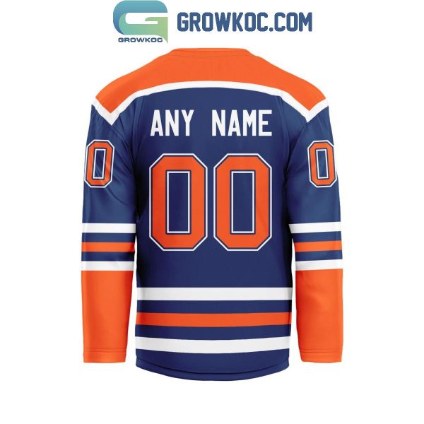 Edmonton Oilers Be The Fighter 2024 Home Personalized Hockey Jersey