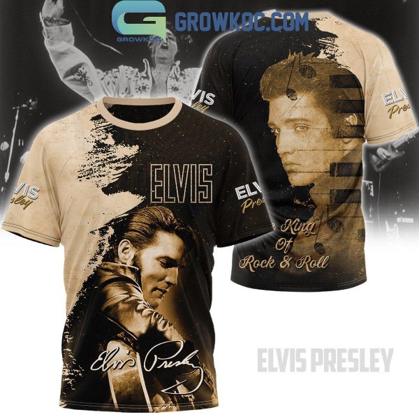 Elvis Presley King Of Rock And Roll Golden Era Hoodie T-Shirt