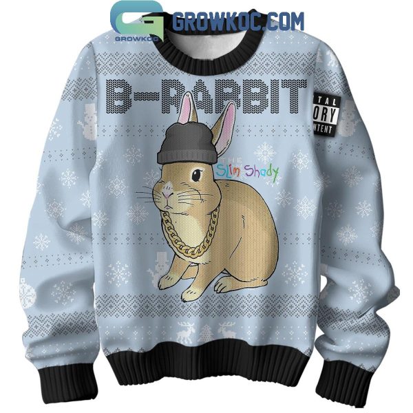 Eminem B-Rabbit Rap God Christmas Ugly Sweater