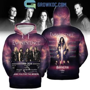 Evanescence 1994-2024 Thank You For The Memories Hoodie T-Shirt