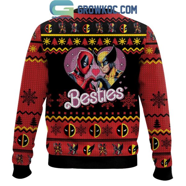 F.R.I.E.N.D.S Deadpool Wolverine Christmas Ugly Sweater