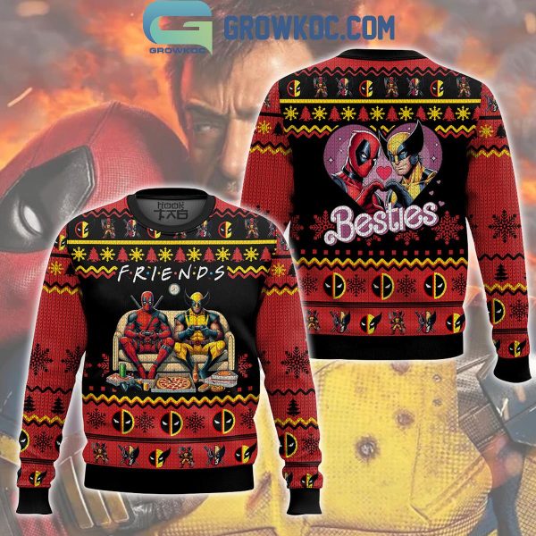 F.R.I.E.N.D.S Deadpool Wolverine Christmas Ugly Sweater