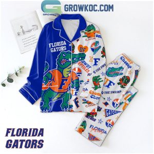 Florida Gators Fowdy Reptiles The Swamp Polyester Pajamas Set