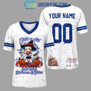 Florida Gators Just A Girl Who Loves Halloween Personalized Football Jersey White