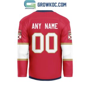 Florida Panthers Be The Fighter 2024 Home Personalized Hockey Jersey