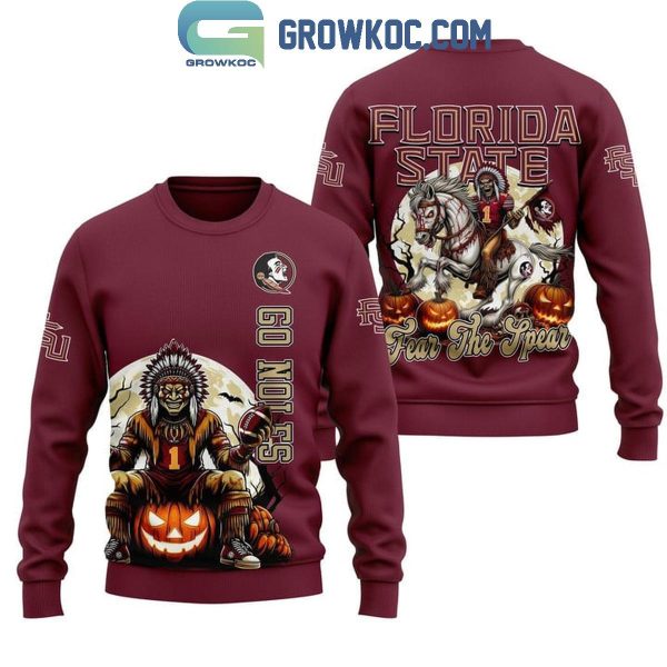 Florida State Seminoles Spooky Fear The Spear Go Noles Hoodie T-Shirt