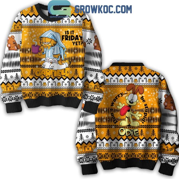 Garfield Is It Friday Yet Odie Ugly Sweater