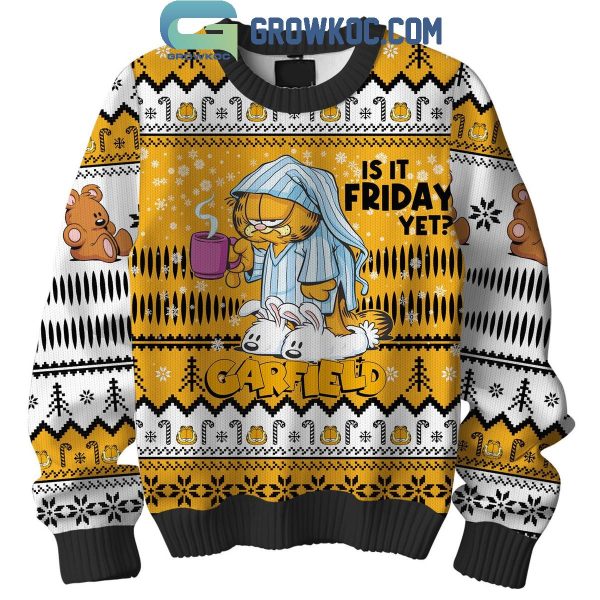 Garfield Is It Friday Yet Odie Ugly Sweater