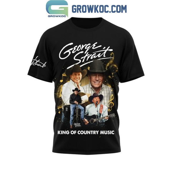 George Strait King Of Country Music Baby Blue Hoodie T-Shirt