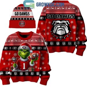 Georgia Bulldogs Christmas Go Dawgs 2024 Ugly Sweater