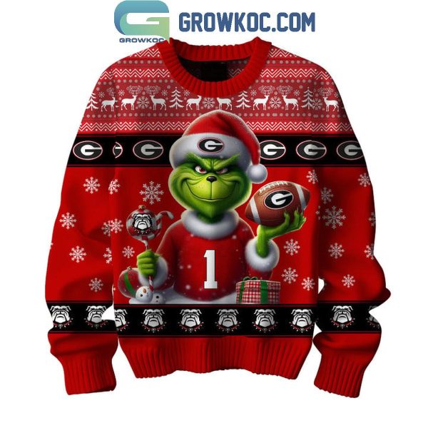 Georgia Bulldogs Christmas Go Dawgs 2024 Ugly Sweater