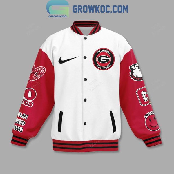 Georgia Bulldogs Damn Good Dawgs Football Baseball Jacket