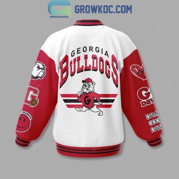 Georgia Bulldogs Damn Good Dawgs Football Baseball Jacket