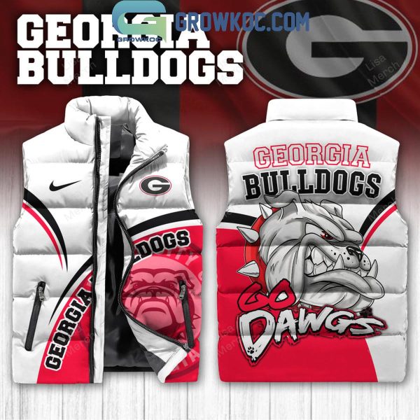 Georgia Bulldogs Go Dawgs Best Team Sleeveless Puffer Jacket