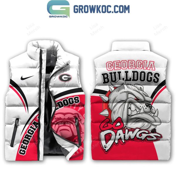 Georgia Bulldogs Go Dawgs Best Team Sleeveless Puffer Jacket