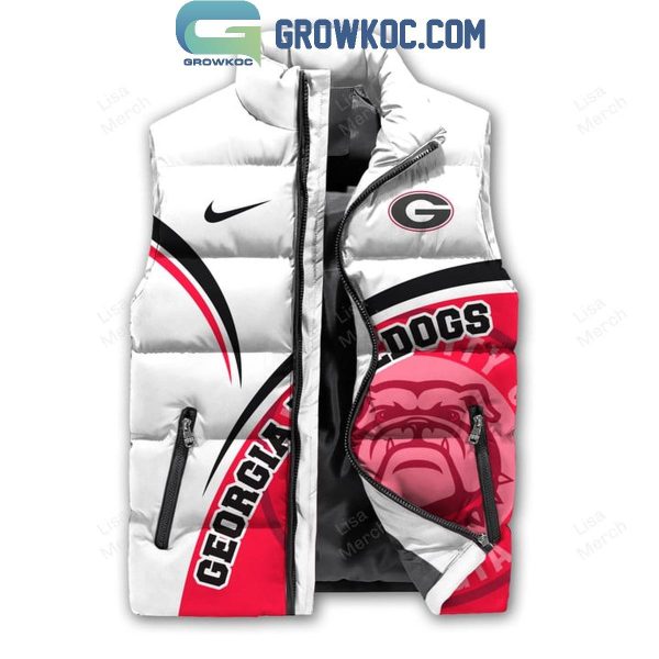 Georgia Bulldogs Go Dawgs Best Team Sleeveless Puffer Jacket