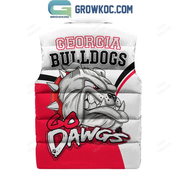 Georgia Bulldogs Go Dawgs Best Team Sleeveless Puffer Jacket