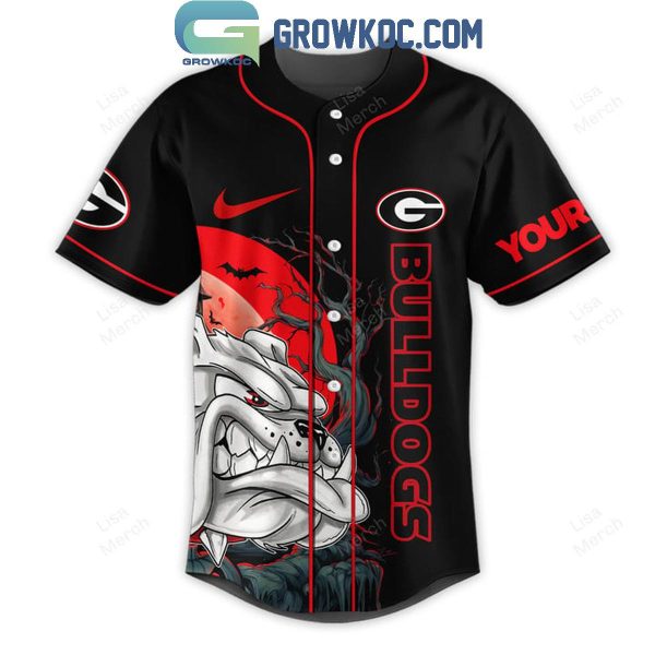 Georgia Bulldogs Go Dawgs Halloween Victory Personalized Baseball Jersey