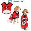 Georgia Bulldogs Go Dawgs Pet Baseball Jersey White Design