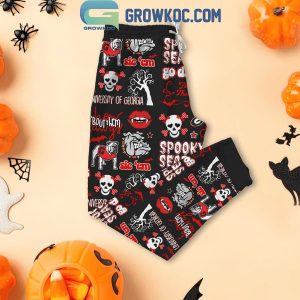 Georgia Bulldogs Halloween Spooky Season Fear The Dawgs Fleece Pajamas Set