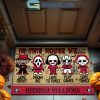 Indiana Hoosiers In This House We Love Halloween Horror Movies Doormat