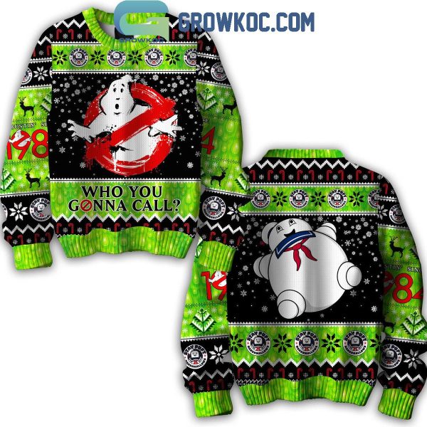 Ghostbusters Who You Gonna Call Ugly Sweater