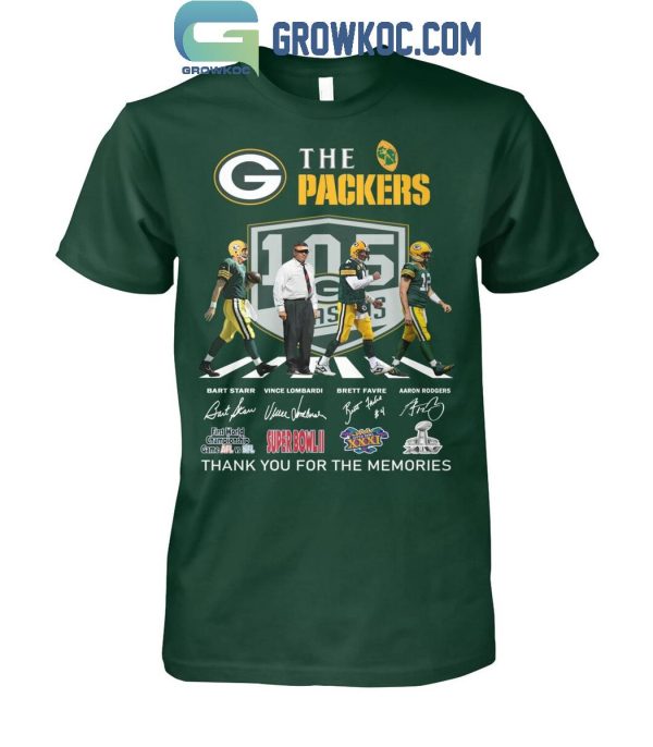 Green Bay Packers 105 Years Of The Memories And Victory T-Shirt