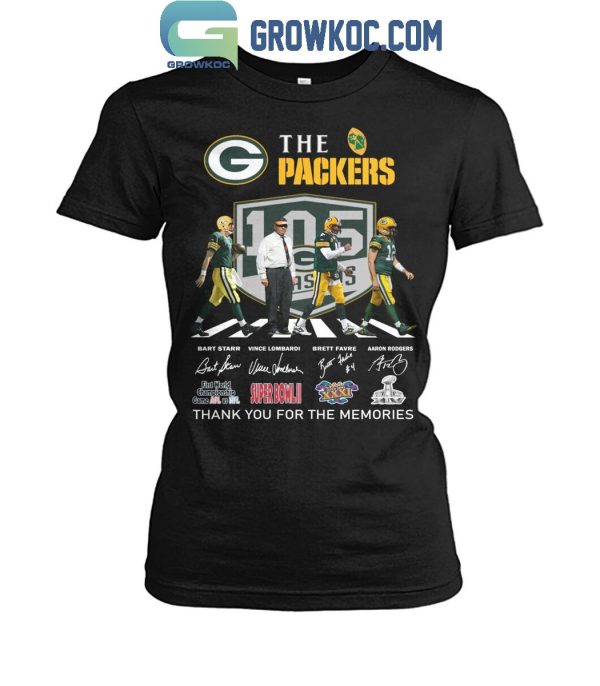 Green Bay Packers 105 Years Of The Memories And Victory T-Shirt