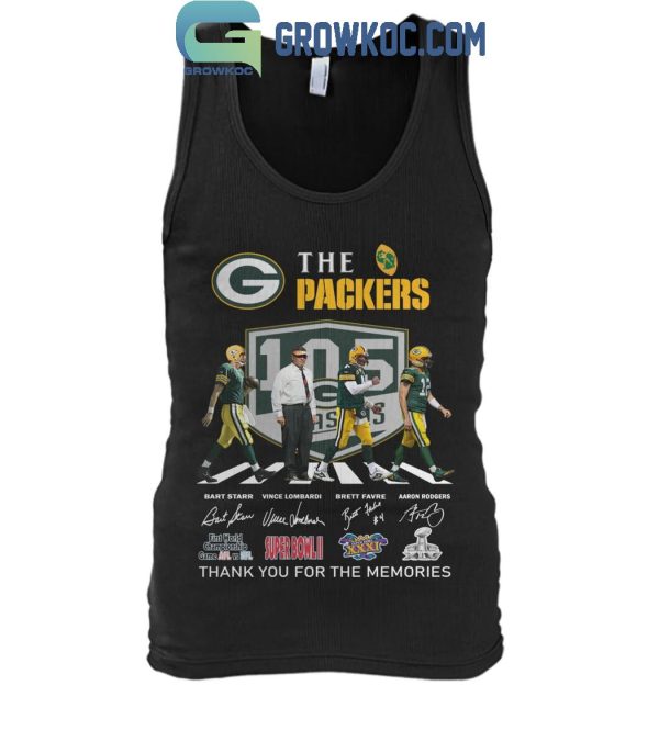 Green Bay Packers 105 Years Of The Memories And Victory T-Shirt