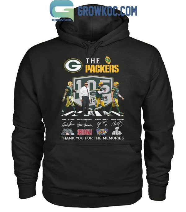 Green Bay Packers 105 Years Of The Memories And Victory T-Shirt