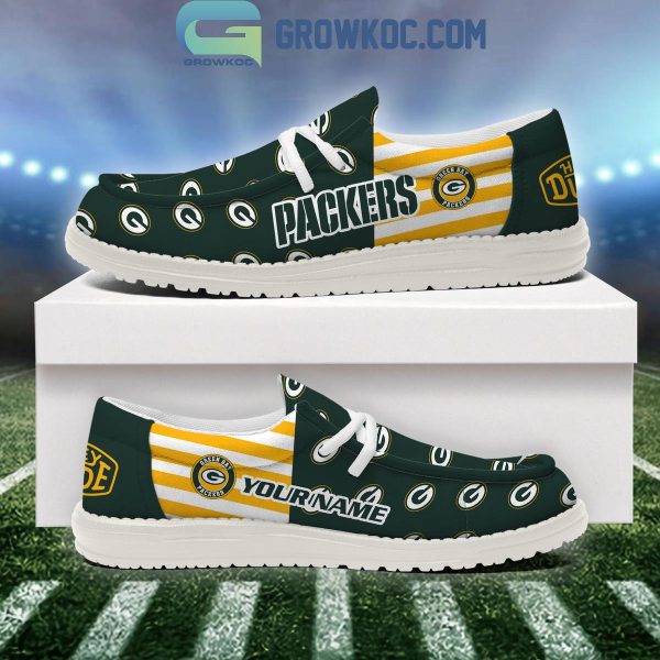 Green Bay Packers 2024 Version Personalized Hey Dude Shoes